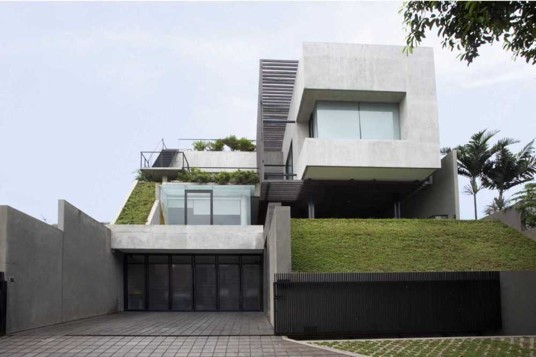 Desain Rumah Minimalis W House Jakarta